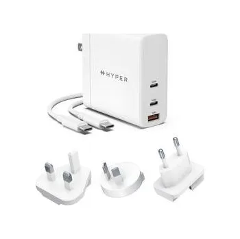 Adaptér k notebooku HyperDrive 140W GaN (HY-HJG140WW) bílý