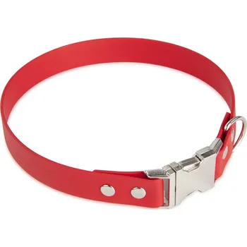Obojek pro psa FIREDOG BioThane obojek Clip 25mm 51cm Barva: Červená