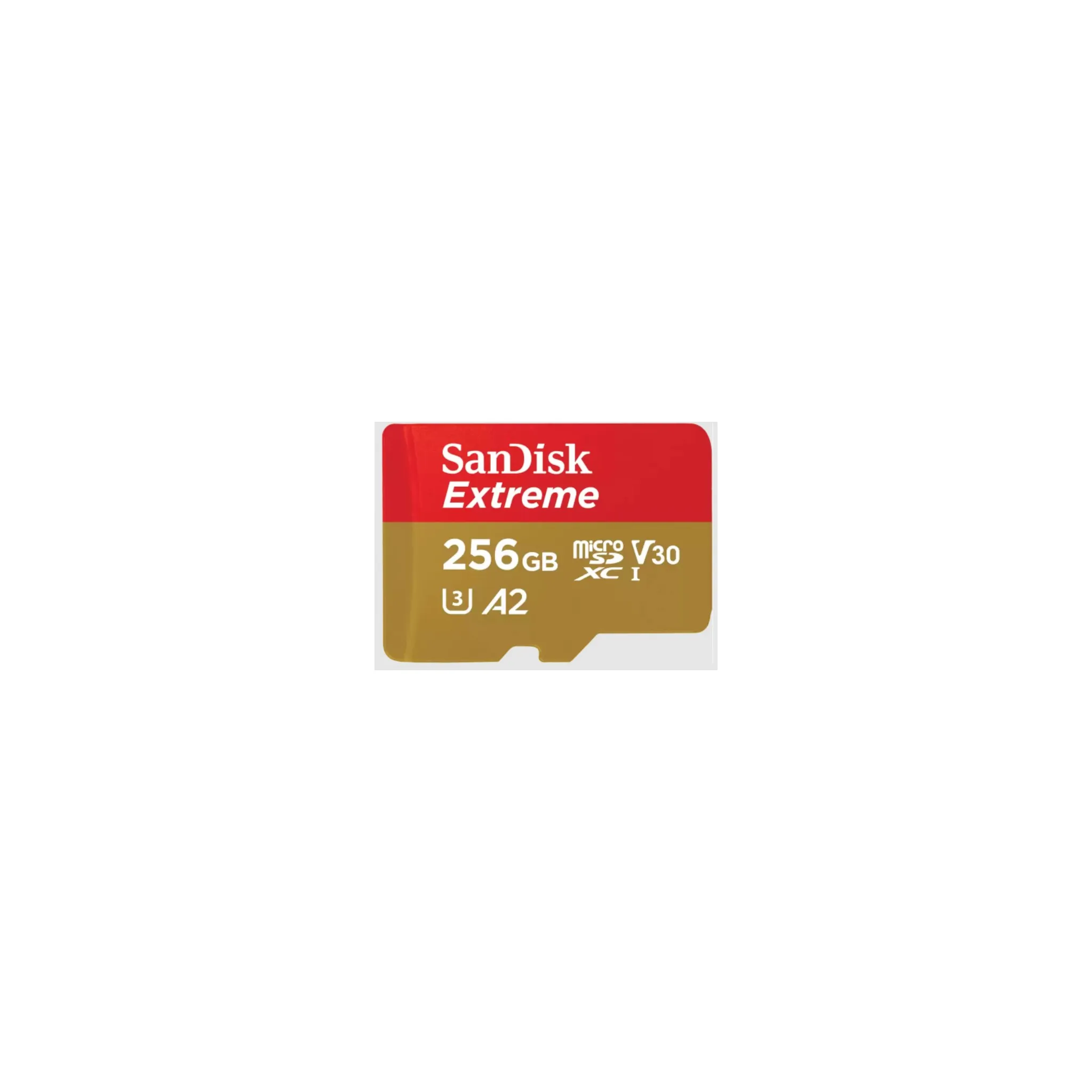 Fotografie 1 - Paměťová karta SanDisk Extreme microSDXC 256 GB UHS-I U3 SDSQXAV-256G-GN6MA + SD adaptér