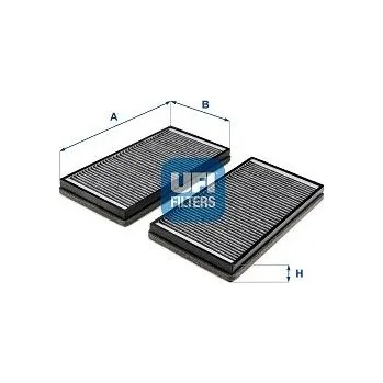 Ventilátor topení a klimatizace Filtr, vzduch v interiéru UFI 54.446.00