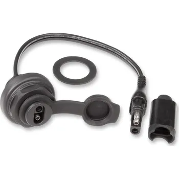 Nabíječka autobaterie Zásuvka SAE odolná proti povětrnostním vlivům, montáž na přední panel TECMATE OPTIMATE SAE BULKHEAD CONN typ O20