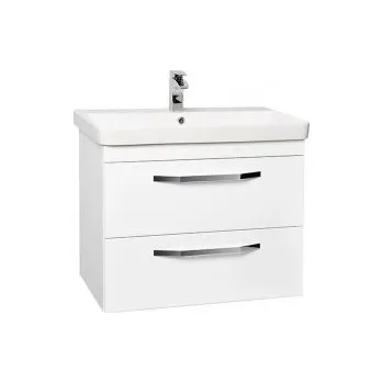 Koupelnový nábytek Krajcar LX Luxury koupelnová skříňka s umyvadlem 80 x 65 x 46 cm bílá LX80