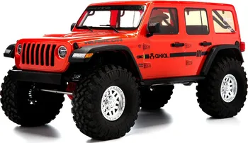 RC model auta axial SCX10III Jeep JLU Wrangler 4WD RTR 1:10 oranžový
