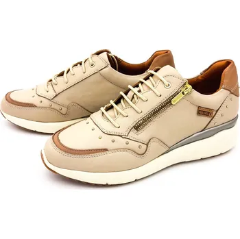 Dámské polobotky Dámské kožené polobotky W6Z-6500C1 PIKOLINOS béžové Barva: Bílá, Velikost: 38