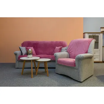 Přehoz na lůžko Sleep Well Přehoz na sedací soupravu starorůžový 2x 70 x 140, 2x 40 x 40, 150 x 200 cm