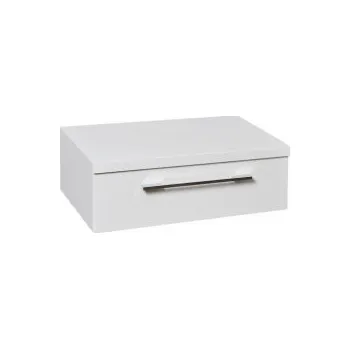 Koupelnový nábytek Krajcar KG Geo koupelnová skříňka 80 x 25 x 50 cm s výřezem bílá KG1.80