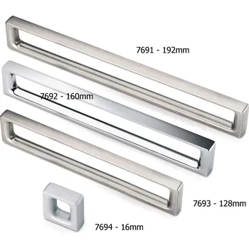Nábytkové kování 769 - 400 lesklý chrom, 192 mm