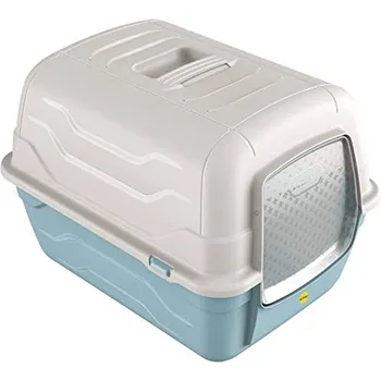 Toaleta pro kočku Georplast RotoToilet 40 x 40 x 52 cm modrá