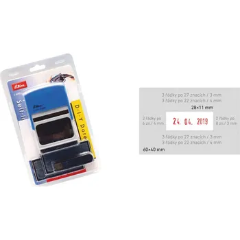 Razítko Sestavovací razítko s datumovkou Shiny S-889D DIY SET, vlastní text 60 x 40 mm