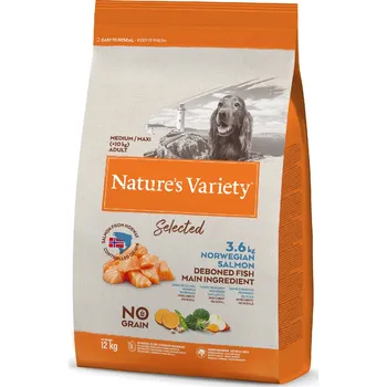 Krmivo pro psa Nature's Variety Selected pro střední psy s lososem 12 kg