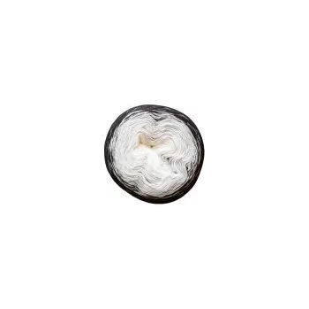 Příze Příze DUHOVÁ FANTAZIE - 5430 bílá, šedá, černá