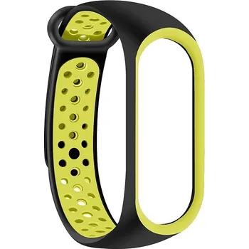 Příslušenství k chytrým hodinkám Eternico Sporty pro Xiaomi Mi band 5 / 6 / 7 solid black and yellow