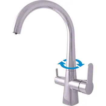 Vodovodní baterie RAV-SLEZÁK Slezák-RAV: Vodovodní baterie dřezová Zambezi ZA018.5 Chrom flexi hadice 1/2''