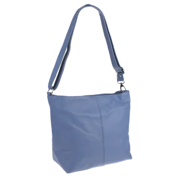 Kabelka NovaKabelka.cz Kožená italská crossbody kabelka Prisca Blu Chiaro