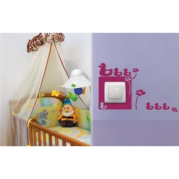 Samolepící dekorace Samolepka na vypínač - kachničky