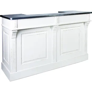 Barový stolek Barový pult D121Z se zinkovou deskou Patina povrchu: Bez patiny, Barva Baru: Eclipse