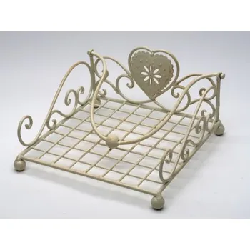 Stojánek na ubrousky - krémová