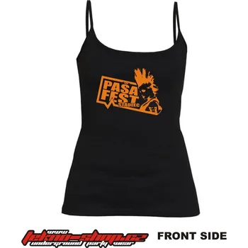 TEKNOSHOP Paša Fest tekno tílko s potiskem dámské L červené