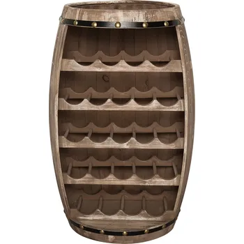 Stojan na víno Stojan na víno ve tvaru sudu 80 cm světle hnědý