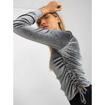 Dámská halenka s výstřihem AMI šedá