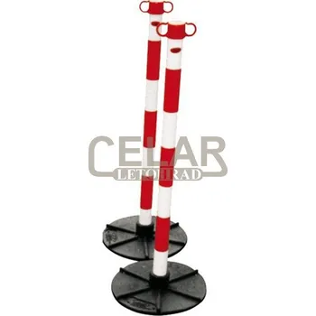 Plotový sloupek Sloupek JSP HDE100 - červená/bílá