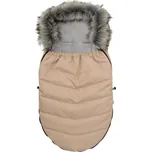 Dětský fusák New Baby s kožíškem béžový