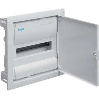 Rozvaděč VU12NC Rozvodnice zapuštěná Volta, 1-řadá, 12 + 2 mod., bezšroubové svorky, Hager