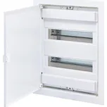 001101026 ECG28 Rozvodnice plastová pod omítku, plechová dvířka bílá, IP40, 24+4M, ETI