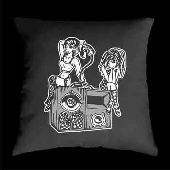 Dekorativní polštářek TEKNOSHOP 23 Girls tekno polštářek s potiskem zelený