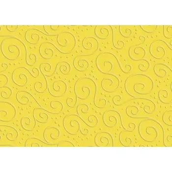 Barevný papír Heyda Karton s ražbou Milano A4 220 g - žlutý