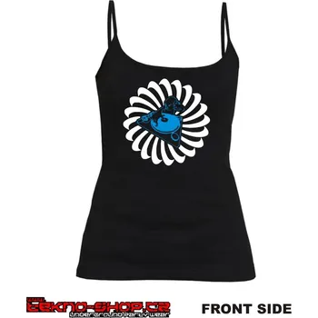 TEKNOSHOP Spiral Dj BLUE tekno tílko s potiskem dámské XL černé