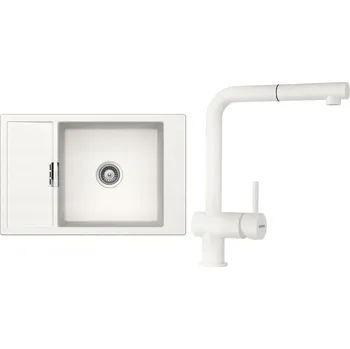 Granitový dřez Set Schock S5-2 (dřez Mono D-100XS Polaris + baterie Epos.120 Polaris)