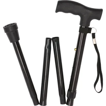 Vycházková skládací hůl 82-92 cm černá