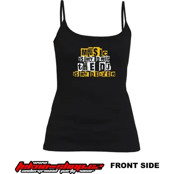 TEKNOSHOP Musics D tekno tílko s potiskem dámské