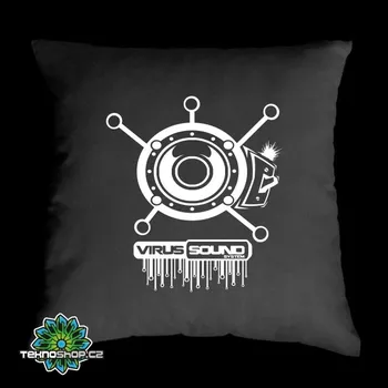 Dekorativní polštářek TEKNOSHOP Virus Sound System Volume Up polštářek s potiskem modrý