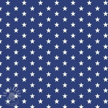 Bavlněná látka Petit stars cobalt