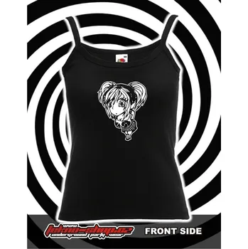 TEKNOSHOP Shy Girl tekno tílko s potiskem dámské L černé