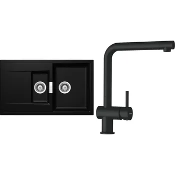 Granitový dřez Set Schock S8-1 (dřez Mono D-150 Magma + baterie Epos Magma)