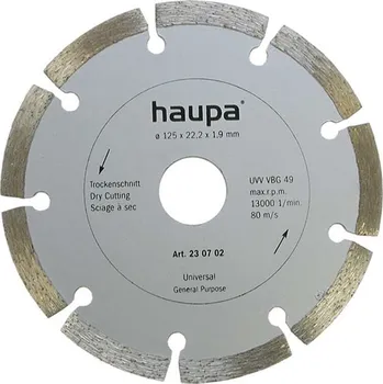 Brusný kotouč 230689 Kotouč diamantový průměr 115 mm, Haupa