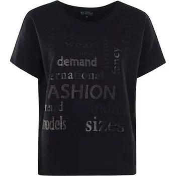 Dámské tričko Dámské tričko HAJO D Sweatshirt 100 schwarz velikost 38