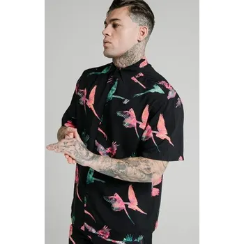 Pánská košile SIKSILK SHIRT RESORT COLLAR HIGH