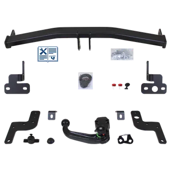 Tažné zařízení Westfalia tažné zařízení Odnímatelné Tažné rameno zasunuté zespodu - OPEL CROSSLAND X / CROSSLAND