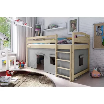 Dětská postel Dětská zvýšená postel Atos Barva dřeva: Borovice přírodní, Rozměry: 80x180