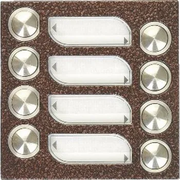 4FN 231 18.1 Modul 8 tlačítek UDV KARAT, antika měděná, Tesla Stropkov