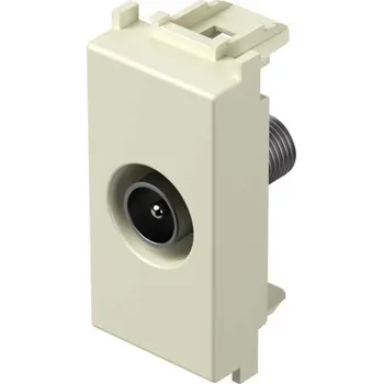 KM10IW-U Zásuvka TV základní 0dB 1M IW - lesklá béžová, TEM