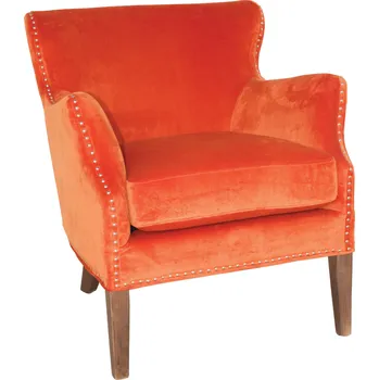 Křeslo Čalouněné křeslo Edouard DT39 Barva nohou: Vieux Bois, Sametové čalounění: Jiná viz. poznámky, Přírodní látka: Grey