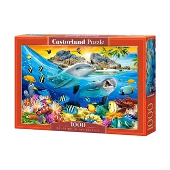 Puzzle Puzzle Castorland 1000 dílků - Delfíni v tropech