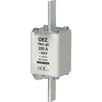 pojistka OEZ:40446 (PNA1 125A aM) PNA1 125A aM Pojistka nožová 125A aM velikost 1, OEZ