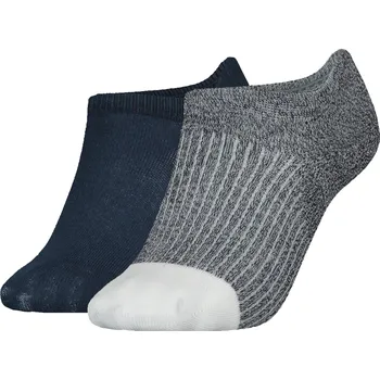 Dámské ponožky TOMMY HILFIGER PONOŽKY ŤAPKY 2 PÁRY NAVY 701222652 002 Velikost: 35-38