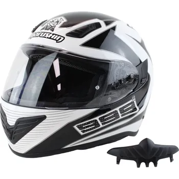 Helma na motorku Motocyklová přilba Marushin 999 RS COMFORT FUNDO černá Velikost: XXL